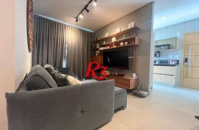 Apartamento com 1 dormitório à venda, 60 m² por r$ 880.000,00 - aparecida - santos/sp