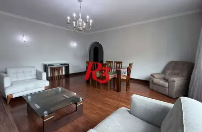 Apartamento com 3 dormitórios, 183 m² - venda por r$ 820.000,00 ou aluguel por r$ 7.500,00/mês - boqueirão - santos/sp