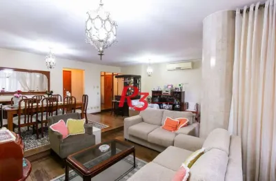 Apartamento com 3 dormitórios à venda, 183 m² por r$ 1.150.000,00 - gonzaga - santos/sp
