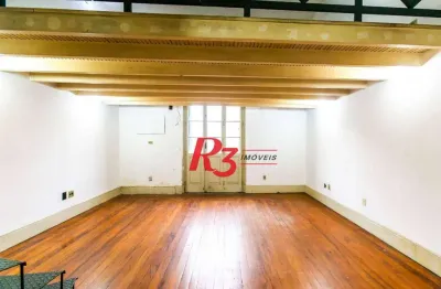 Sala, 37 m² - venda por r$ 300.000,00 ou aluguel por r$ 3.000,00/mês - centro - santos/sp