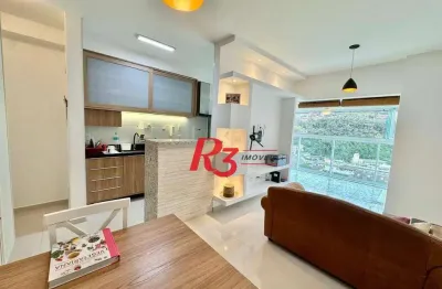 Apartamento com 1 dormitório à venda, 49 m² por r$ 600.000,00 - josé menino - santos/sp