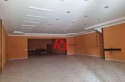 Salão para alugar, 400 m² por r$ 12.494,35/mês - encruzilhada - santos/sp