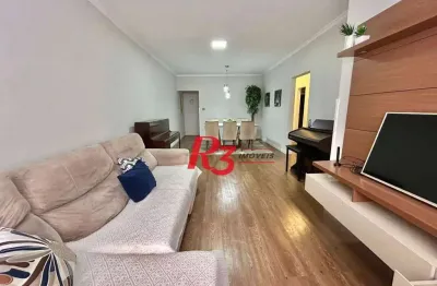 Apartamento com 3 dormitórios à venda, 108 m² por r$ 610.000,00 - campo grande - santos/sp