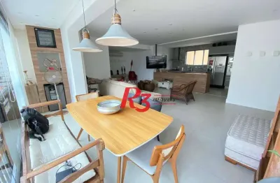 Apartamento com 3 dormitórios à venda, 138 m² por r$ 1.810.000,00 - gonzaga - santos/sp