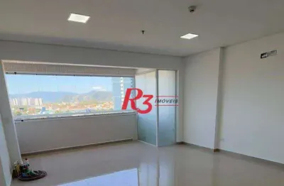 Sala para alugar, 47 m² por r$ 3.000,00/mês - centro - são vicente/sp