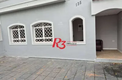 Casa com 3 dormitórios, 180 m² - venda por r$ 1.300.000,00 ou aluguel por r$ 8.000,00/mês - embaré - santos/sp