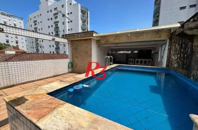 Sobrado com 3 dormitórios à venda, 329 m² por r$ 2.500.000,00 - ponta da praia - santos/sp