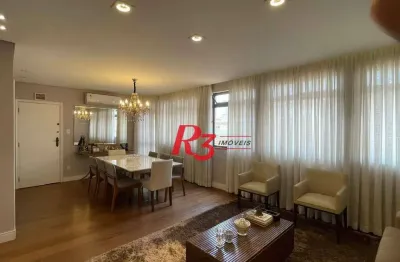 Apartamento com 3 dormitórios à venda, 132 m² por r$ 1.100.000,00 - boqueirão - santos/sp