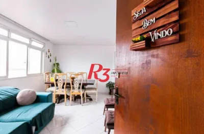 Apartamento com 3 dormitórios à venda, 120 m² por r$ 500.000,00 - ponta da praia - santos/sp