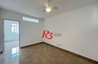 Apartamento com 2 dormitórios para alugar, 68 m² por r$ 3.500,01/mês - boqueirão - santos/sp
