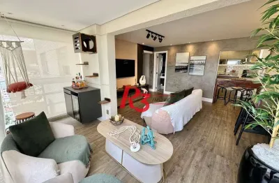 Apartamento com 2 dormitórios à venda, 96 m² por r$ 1.100.000,00 - vila belmiro - santos/sp