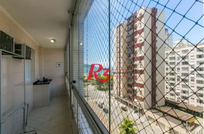 Apartamento com 2 dormitórios à venda, 100 m² por r$ 490.000,00 - itararé - são vicente/sp