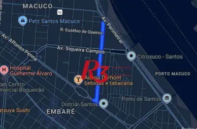 Terreno à venda, 1175 m² por r$ 2.544.000,00 - macuco - santos/sp