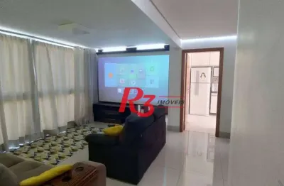 Apartamento com 3 dormitórios à venda, 104 m² por r$ 830.000,00 - marapé - santos/sp