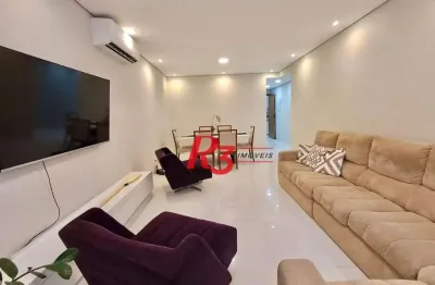 Apartamento com 3 dormitórios à venda, 127 m² por r$ 1.400.000,00 - gonzaga - santos/sp
