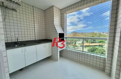 Apartamento com 3 dormitórios para alugar, 90 m² por r$ 5.600,01/mês - aparecida - santos/sp