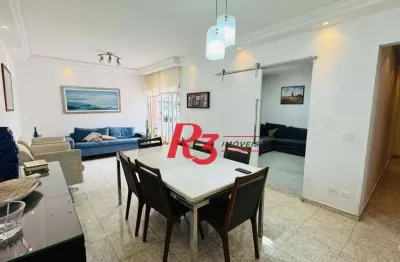 Apartamento com 3 dormitórios à venda, 140 m² por r$ 850.000,00 - ponta da praia - santos/sp