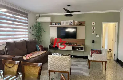 Apartamento com 3 dormitórios à venda, 137 m² por r$ 980.000,00 - pompéia - santos/sp