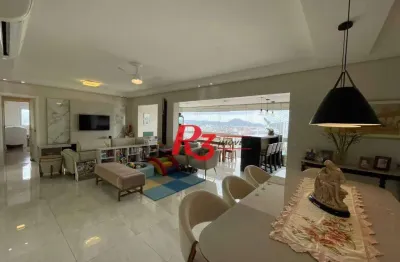 Apartamento com 3 dormitórios à venda, 155 m² por r$ 2.380.000,00 - embaré - santos/sp