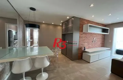 Apartamento com 3 dormitórios à venda, 84 m² por r$ 800.000,00 - marapé - santos/sp