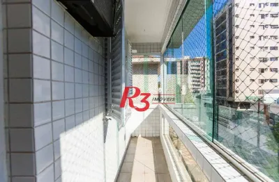 Apartamento com 2 dormitórios à venda, 90 m² por r$ 370.000,00 - embaré - santos/sp