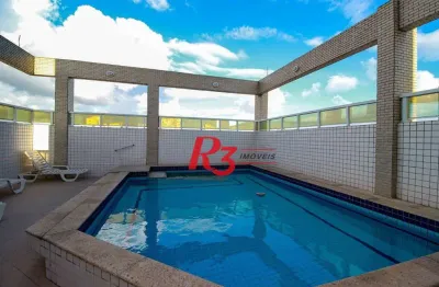 Apartamento com 3 dormitórios à venda, 123 m² por r$ 1.400.000,00 - pompéia - santos/sp