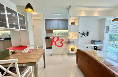 Apartamento com 1 dormitório à venda, 49 m² por r$ 600.000,00 - josé menino - santos/sp