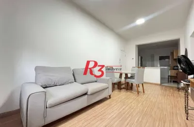 Apartamento com 2 dormitórios à venda, 63 m² por r$ 672.000,00 - boqueirão - santos/sp