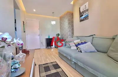 Apartamento com 2 dormitórios à venda, 49 m² por r$ 320.000,00 - castelo - santos/sp