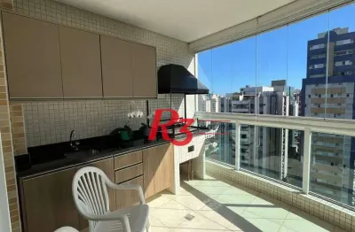 Apartamento com 3 dormitórios à venda, 124 m² por r$ 2.000.000,00 - boqueirão - santos/sp
