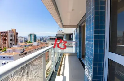 Apartamento com 1 dormitório para alugar, 52 m² por r$ 4.500,02/mês - embaré - santos/sp
