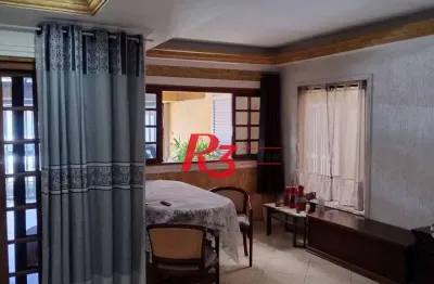 Sobrado com 3 dormitórios à venda, 283 m² por r$ 650.000,00 - chico de paula - santos/sp