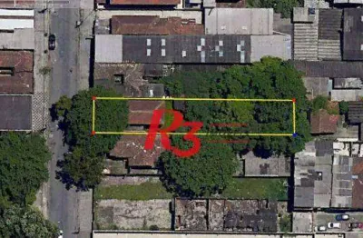 Terreno à venda, 600 m² por r$ 2.980.000,00 - vila matias - santos/sp