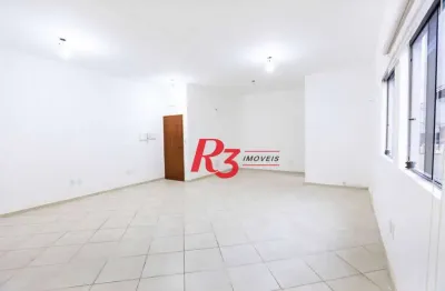 Sala para alugar, 48 m² por r$ 3.000,00/mês - vila mathias - santos/sp