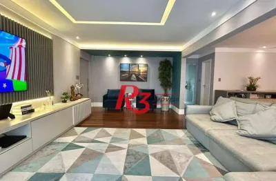 Apartamento com 4 dormitórios à venda, 206 m² por r$ 1.800.000,00 - aparecida - santos/sp