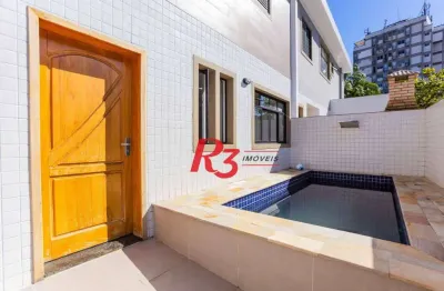 Sobrado com 3 dormitórios à venda, 140 m² por r$ 1.460.000,00 - vila belmiro - santos/sp