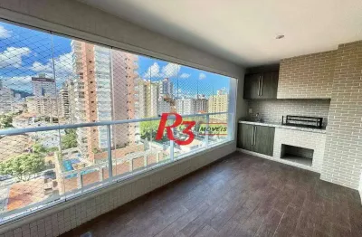 Apartamento com 3 dormitórios à venda, 139 m² por r$ 1.700.000,00 - gonzaga - santos/sp