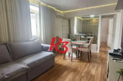 Apartamento com 2 dormitórios à venda, 93 m² por r$ 470.000,00 - estuário - santos/sp