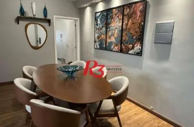 Apartamento com 3 dormitórios à venda, 84 m² por r$ 830.000,00 - marapé - santos/sp