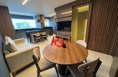 Apartamento duplex com 3 dormitórios à venda, 115 m² por r$ 1.800.000,00 - pompéia - santos/sp