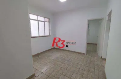 Apartamento com 2 dormitórios à venda, 59 m² por r$ 310.000,00 - marapé - santos/sp