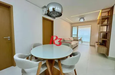 Apartamento com 2 dormitórios à venda, 99 m² por r$ 1.750.000,00 - aparecida - santos/sp