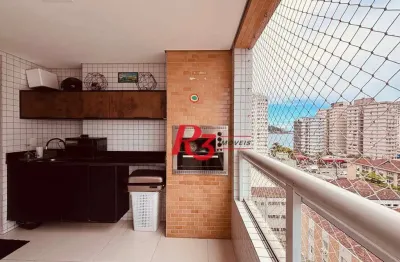 Apartamento com 2 dormitórios à venda, 99 m² por r$ 940.000,00 - centro - são vicente/sp