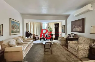 Apartamento com 4 dormitórios, 224 m² - venda por r$ 1.300.000,00 ou aluguel por r$ 11.000,00/mês - gonzaga - santos/sp