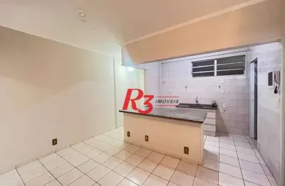 Apartamento com 1 dormitório para alugar, 35 m² por r$ 3.000,02/mês - aparecida - santos/sp