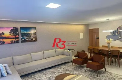 Apartamento com 3 dormitórios à venda, 149 m² por r$ 2.490.000,00 - canto do forte - praia grande/sp