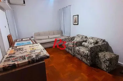 Apartamento com 1 dormitório para alugar, 69 m² por r$ 3.500,00/mês - josé menino - santos/sp