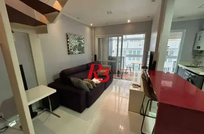 Apartamento com 1 dormitório à venda, 60 m² por r$ 882.000,00 - gonzaga - santos/sp