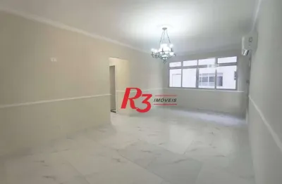Apartamento com 2 dormitórios para alugar, 108 m² por r$ 5.500,00/mês - embaré - santos/sp