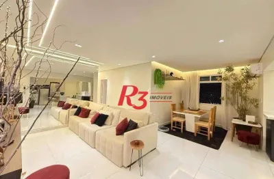 Apartamento com 3 dormitórios à venda, 120 m² por r$ 800.000,00 - campo grande - santos/sp